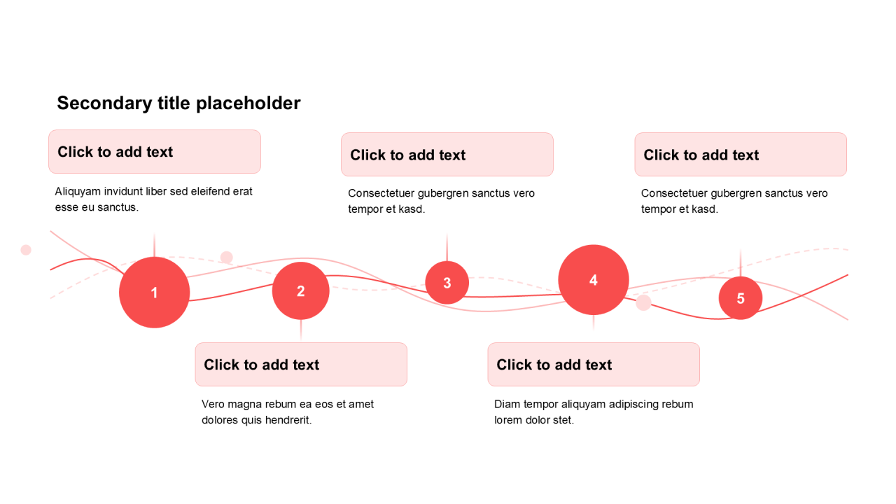 简约扁平纯文字流程