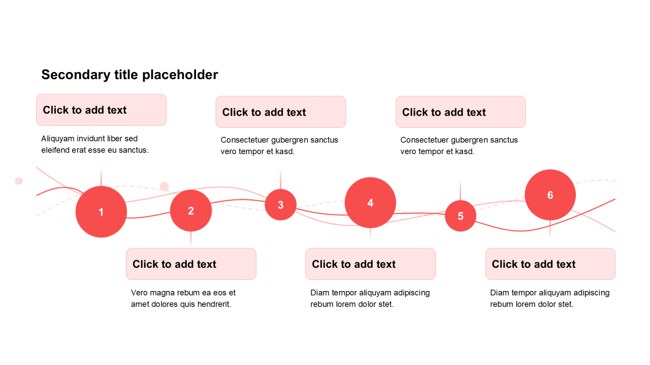 简约扁平纯文字流程