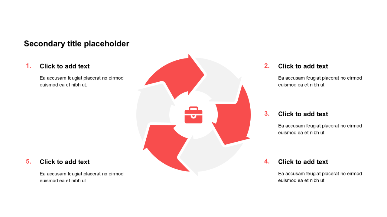 简约扁平纯文字循环