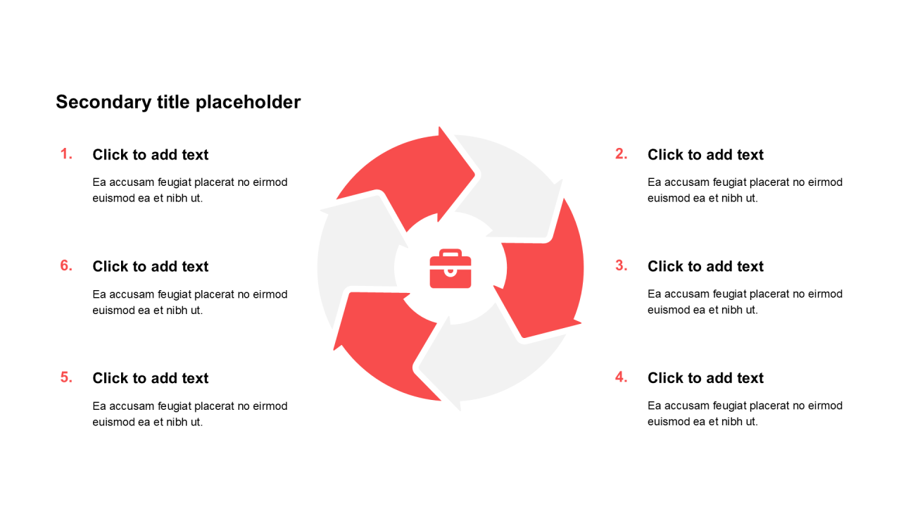 简约扁平纯文字循环