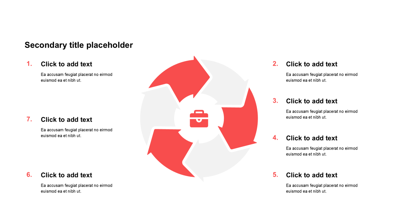 简约扁平纯文字循环
