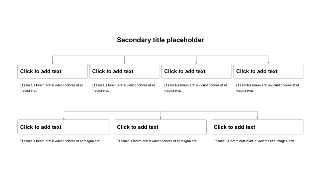 简约扁平纯文字层次结构