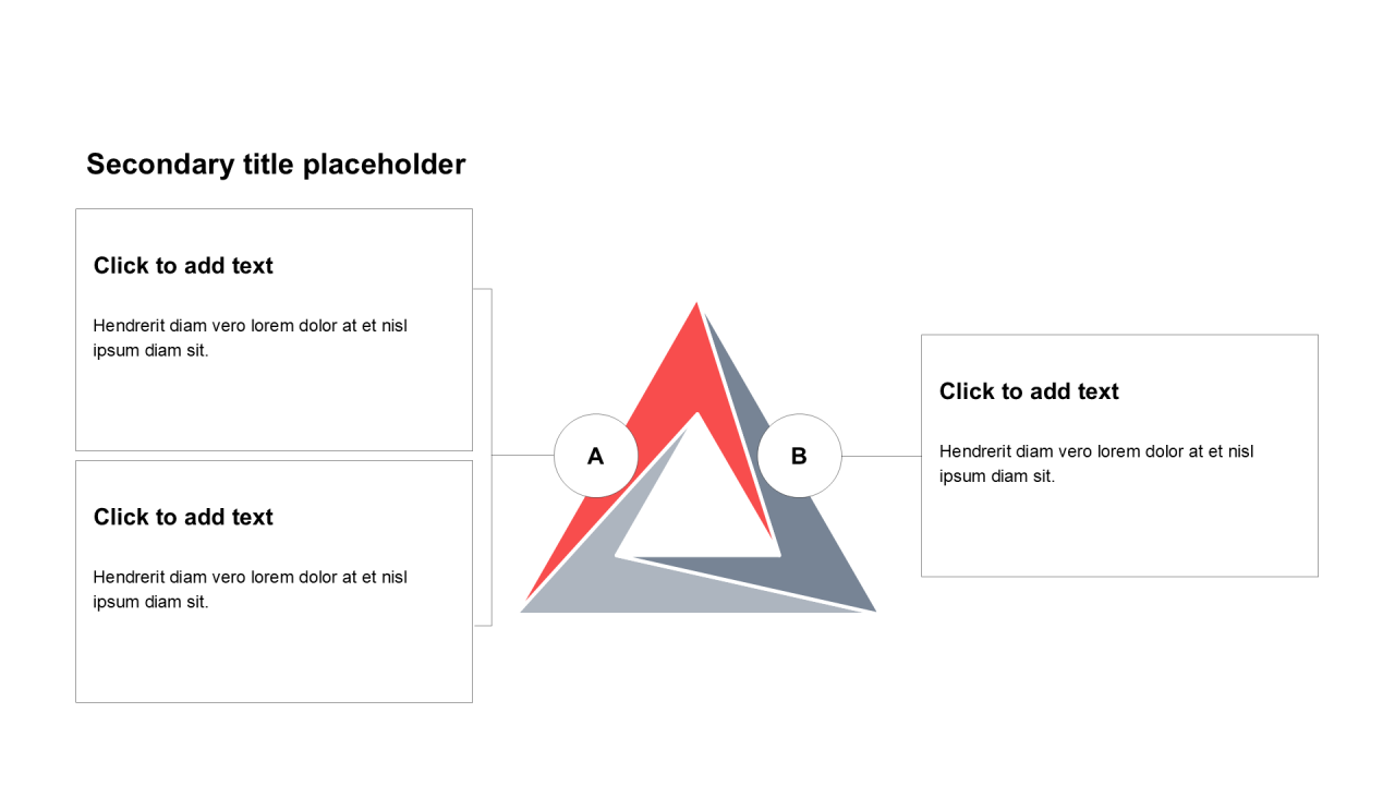 简约扁平纯文字棱锥