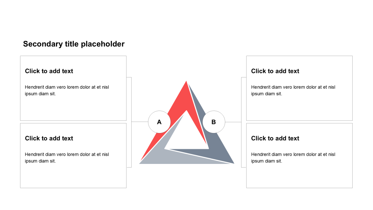 简约扁平纯文字棱锥