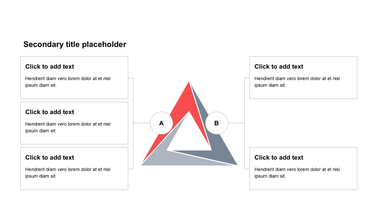 简约扁平纯文字棱锥