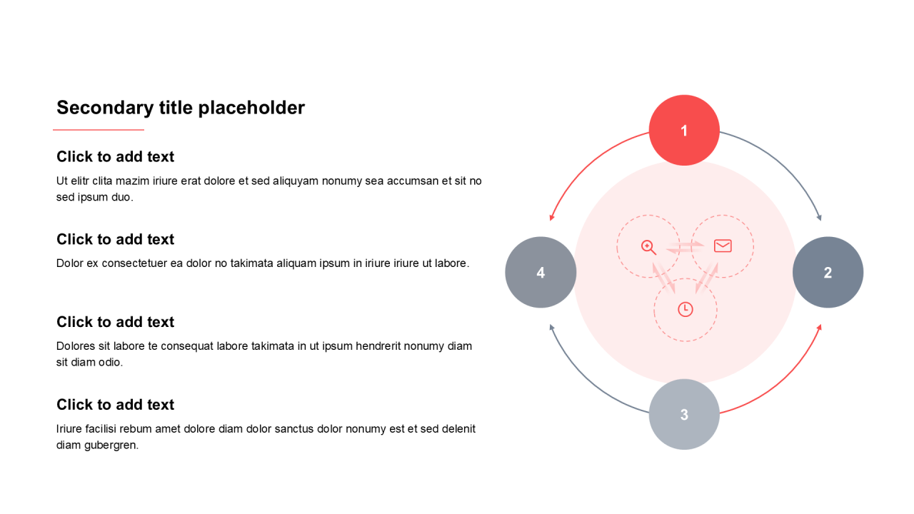简约扁平纯文字思维模型