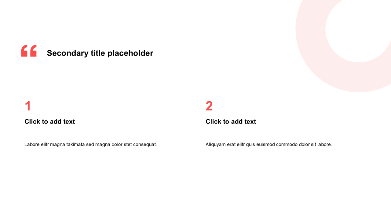 简约风纯文字PPT列表