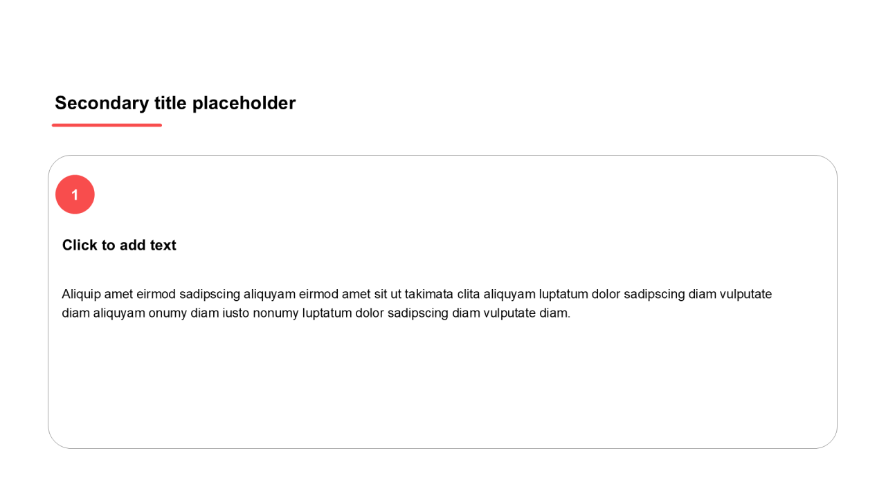 简约风纯文字PPT列表