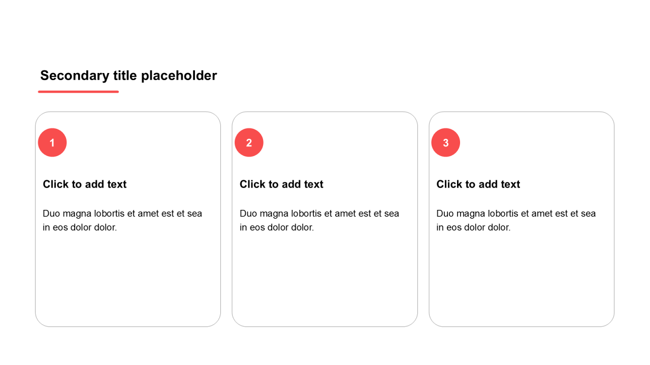 简约风纯文字PPT列表