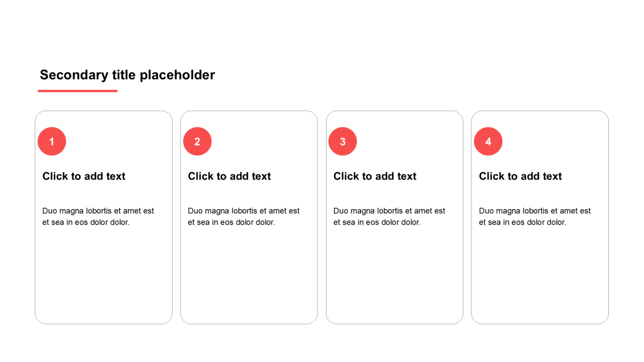 简约风纯文字PPT列表
