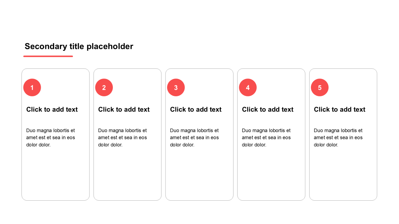 简约风纯文字PPT列表