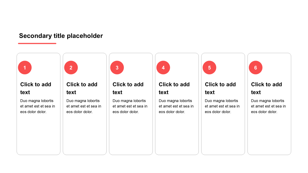 简约风纯文字PPT列表