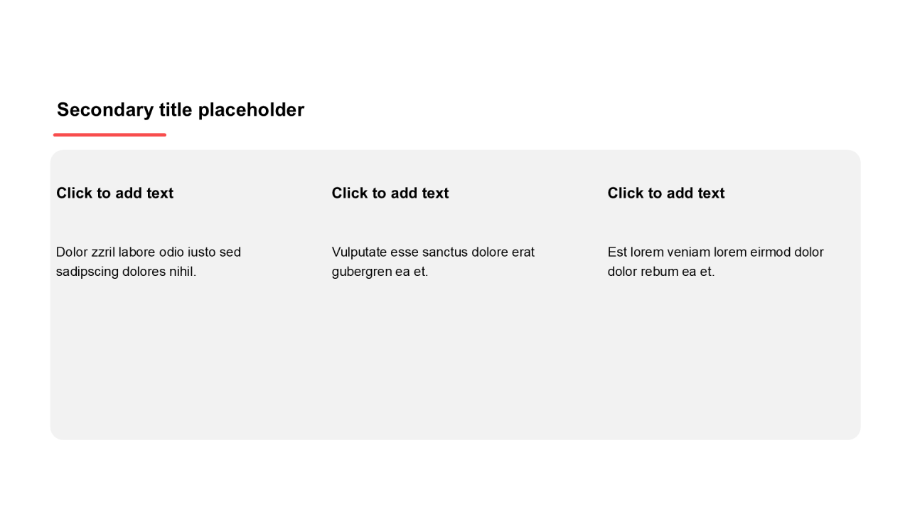 简约风纯文字PPT列表