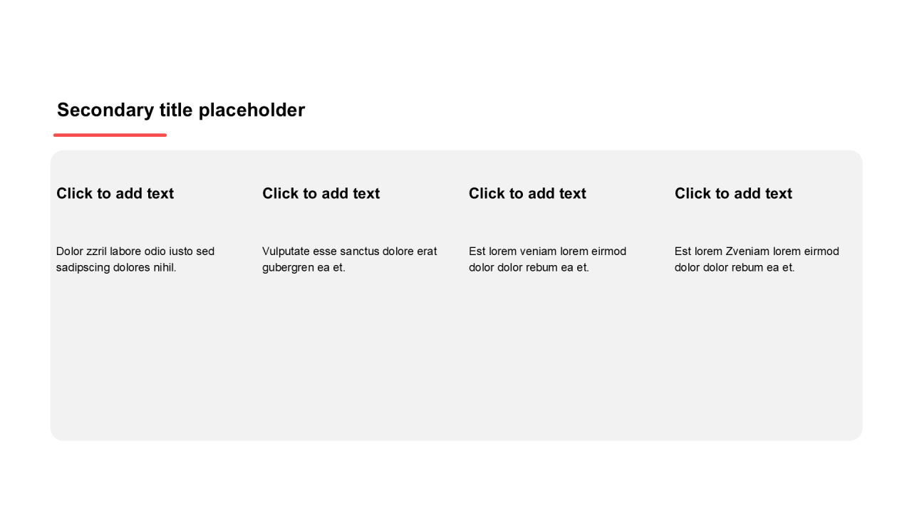 简约风纯文字PPT列表