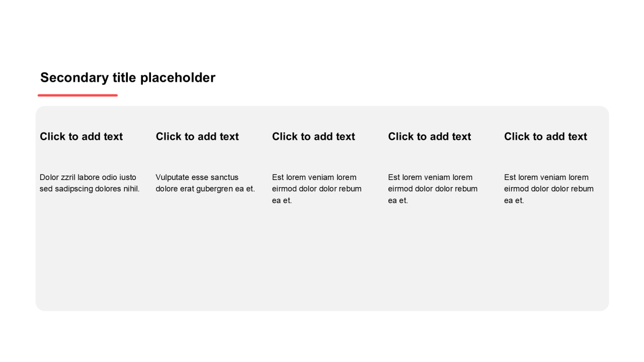 简约风纯文字PPT列表
