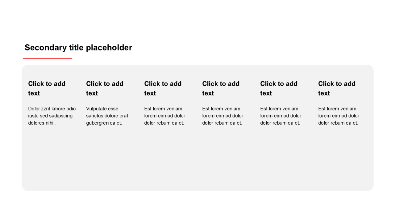 简约风纯文字PPT列表