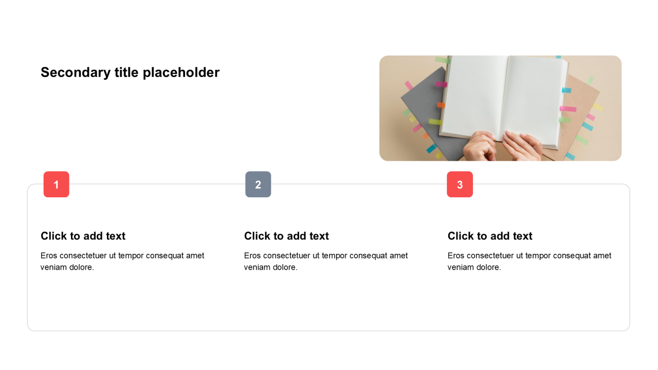 简约扁平含图片PPT列表