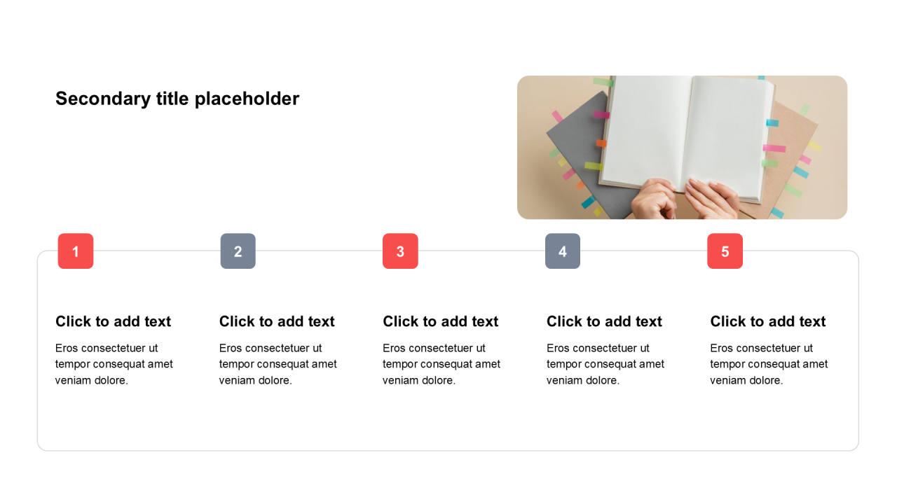 简约扁平含图片PPT列表