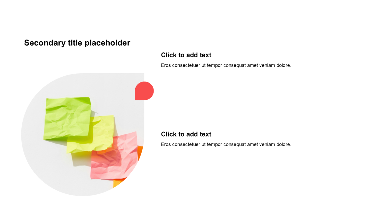 简约扁平含图片PPT列表