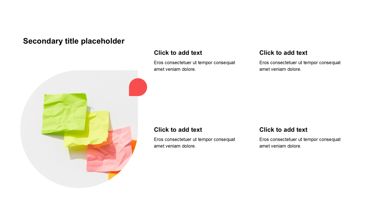 简约扁平含图片PPT列表