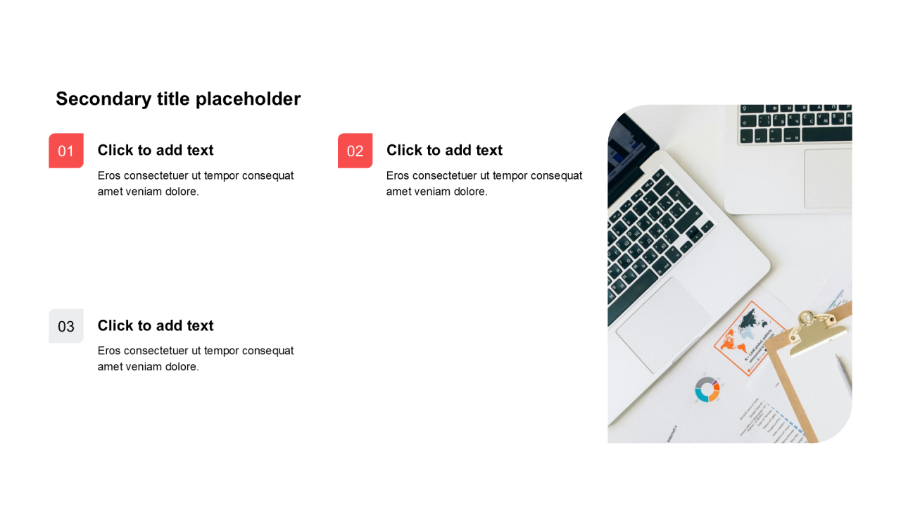 简约扁平含图片PPT列表