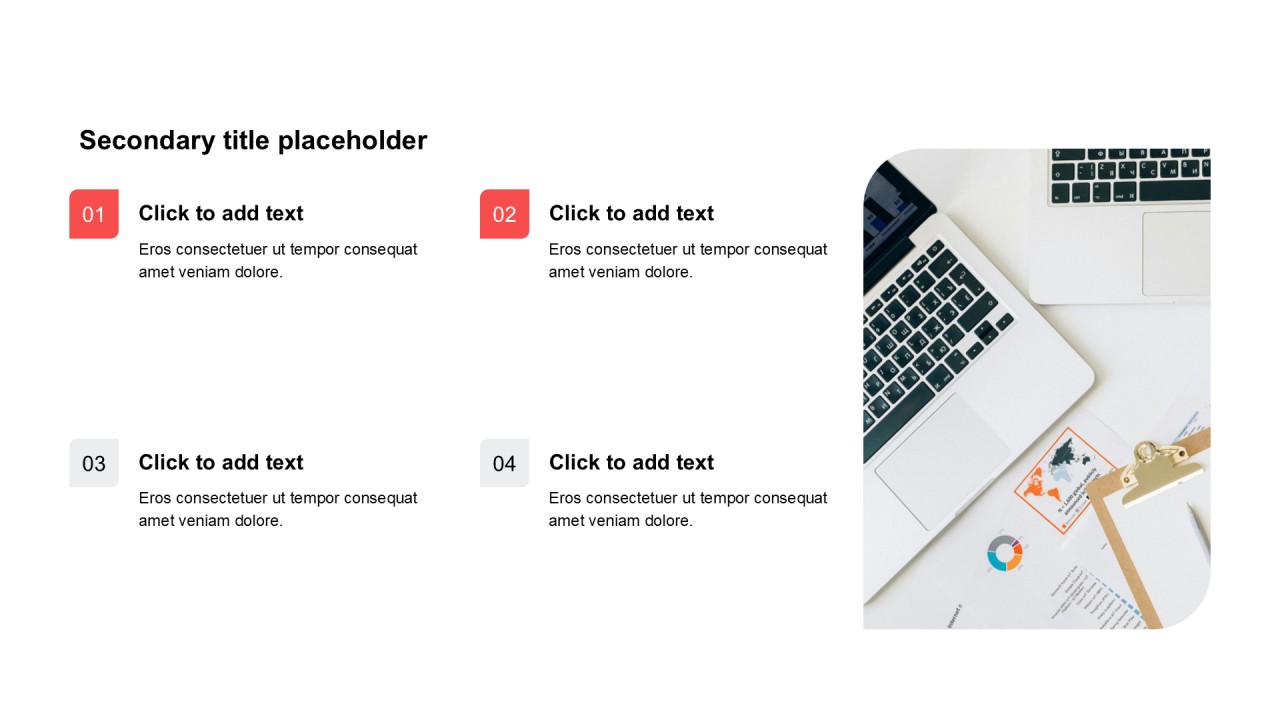 简约扁平含图片PPT列表