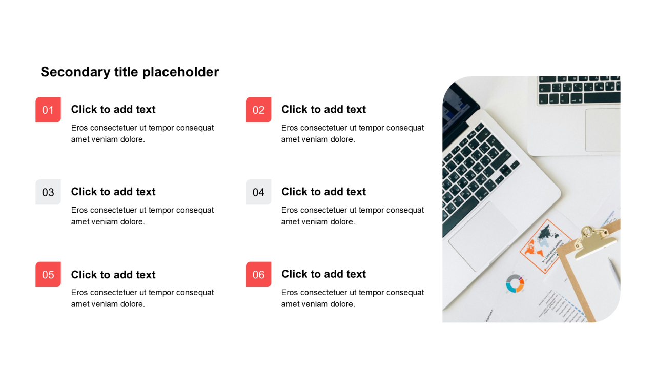 简约扁平含图片PPT列表