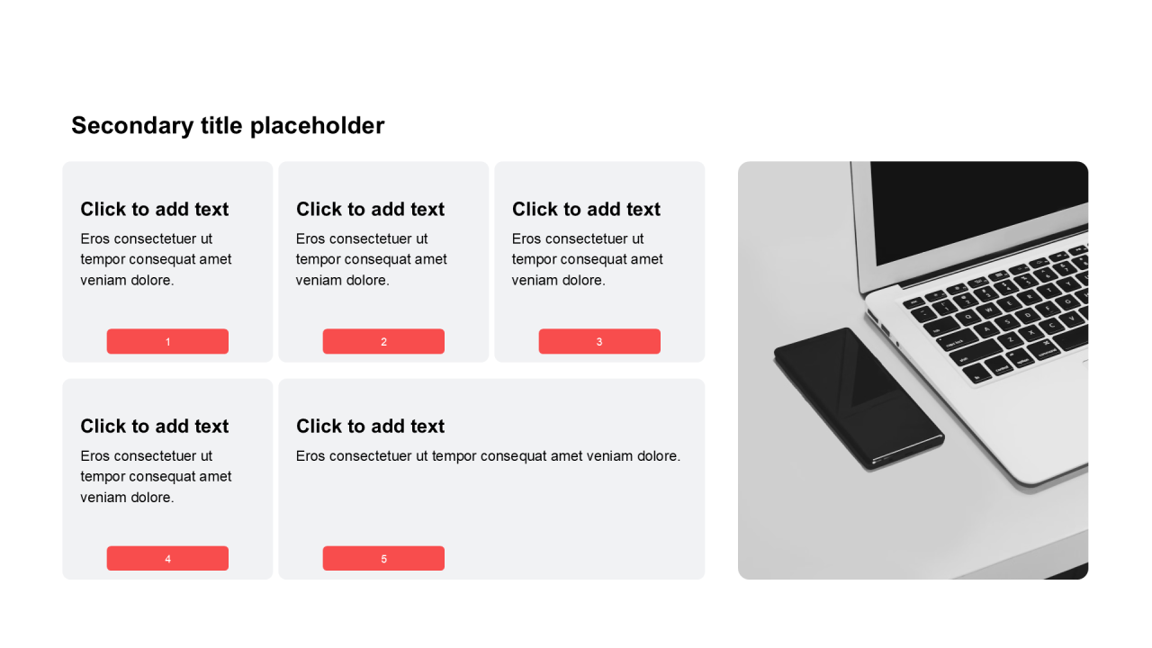 简约扁平含图片PPT列表