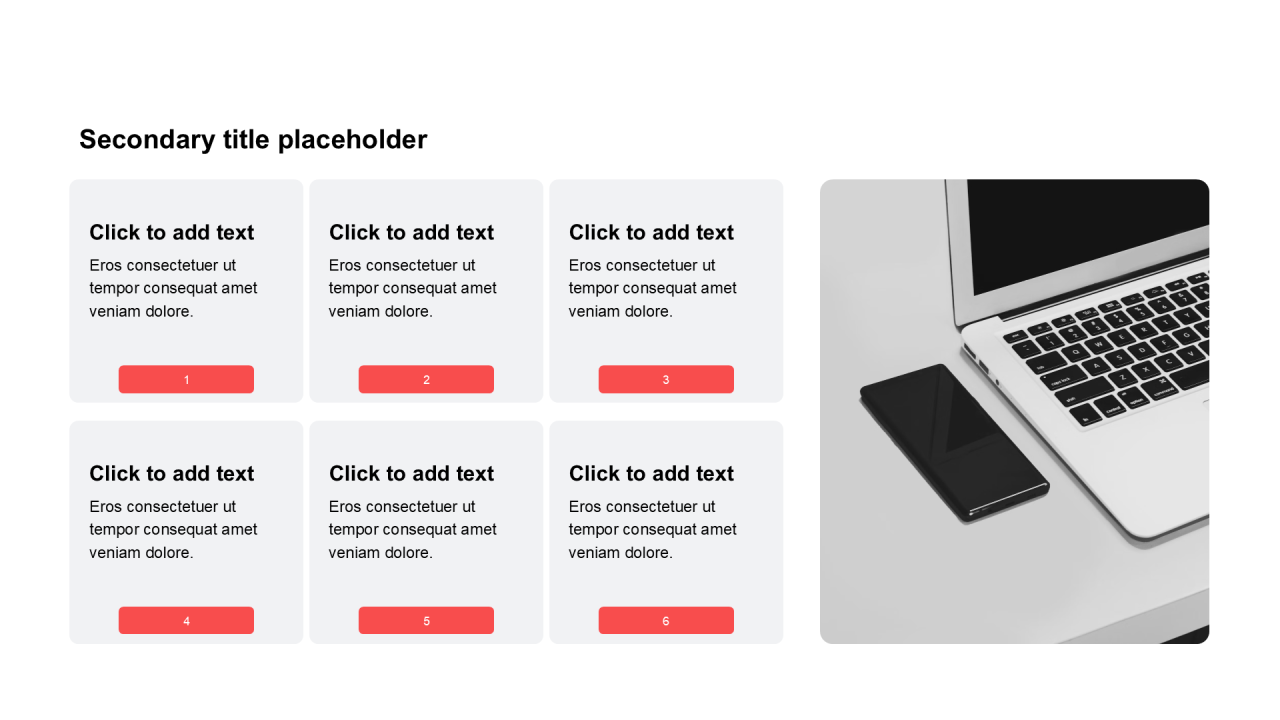 简约扁平含图片PPT列表