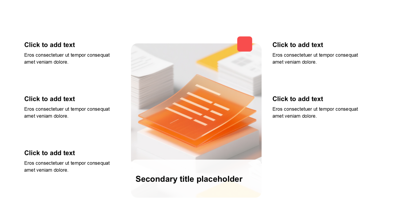 简约扁平含图片PPT矩阵