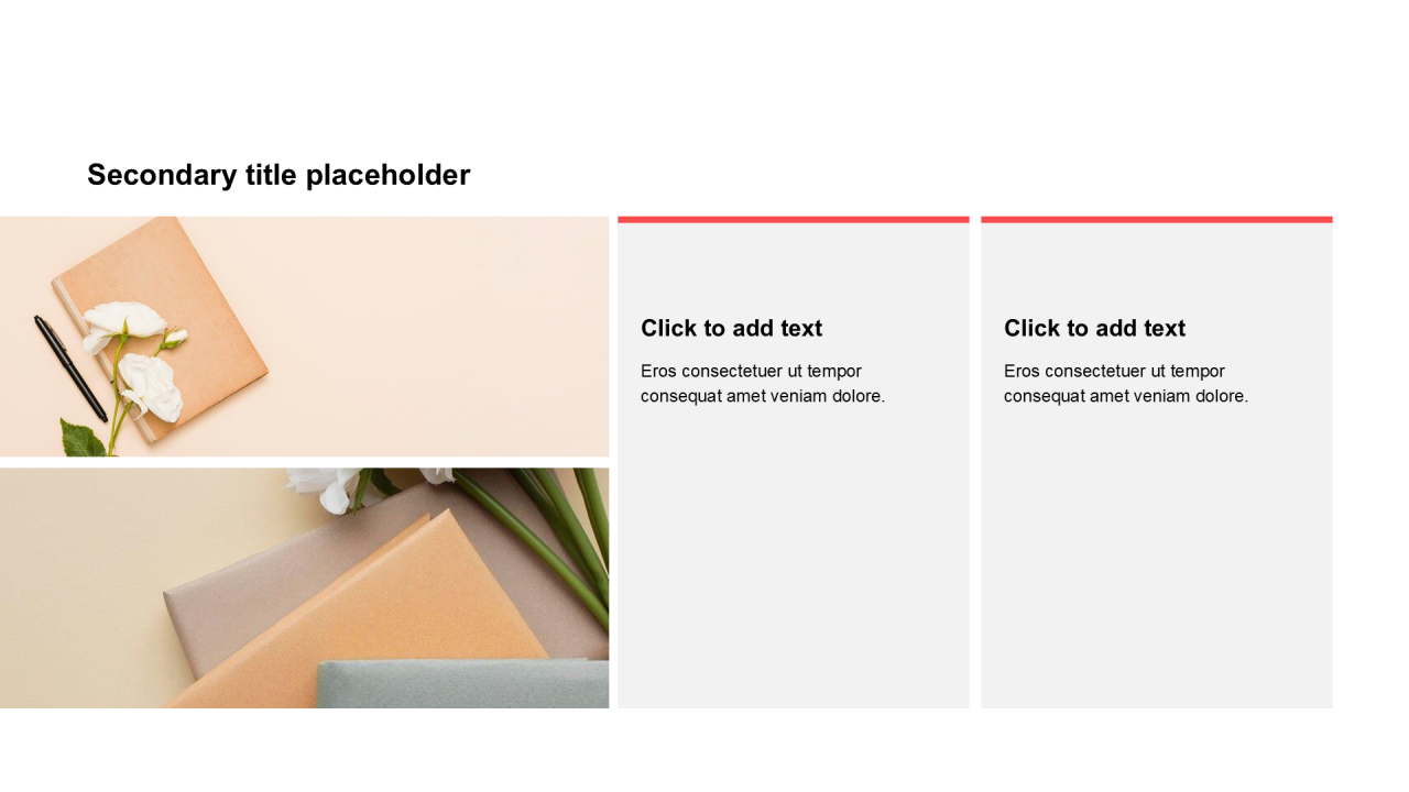 简约扁平含图片PPT列表