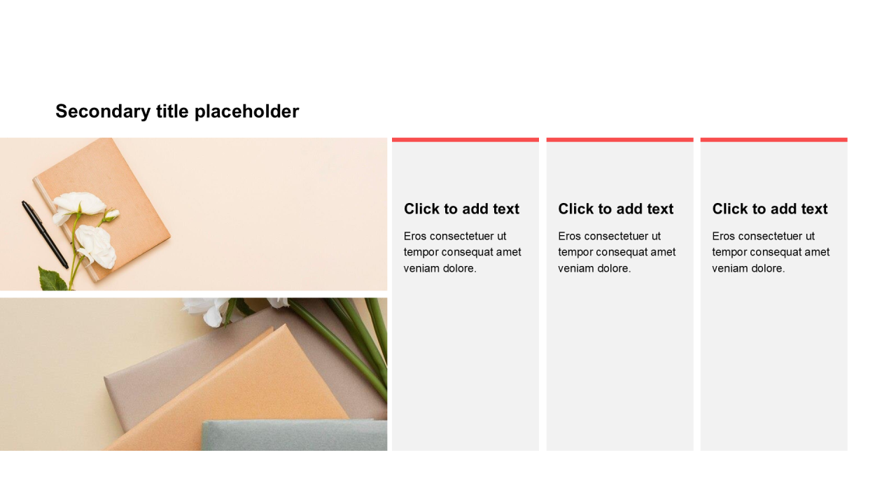 简约扁平含图片PPT列表