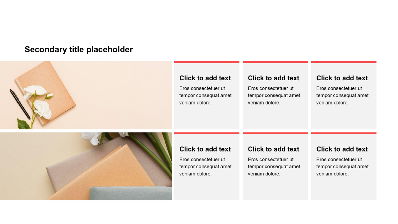 简约扁平含图片PPT列表