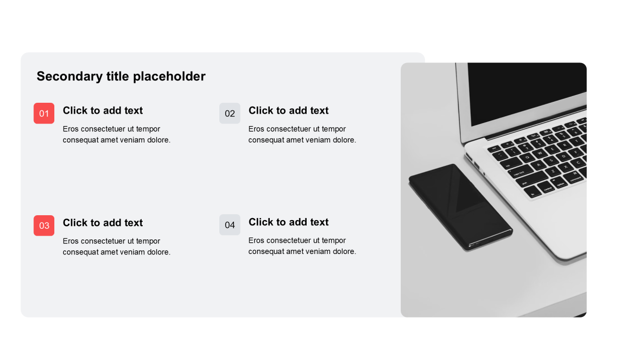 简约扁平含图片PPT列表