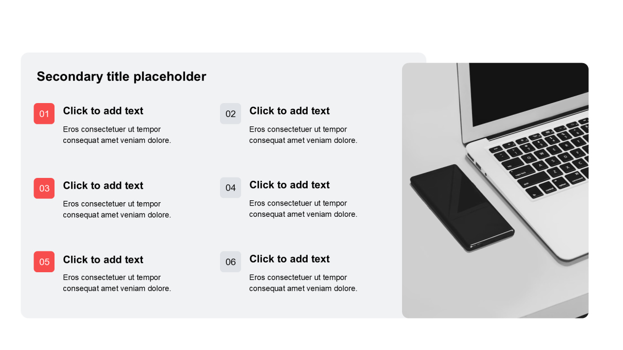 简约扁平含图片PPT列表