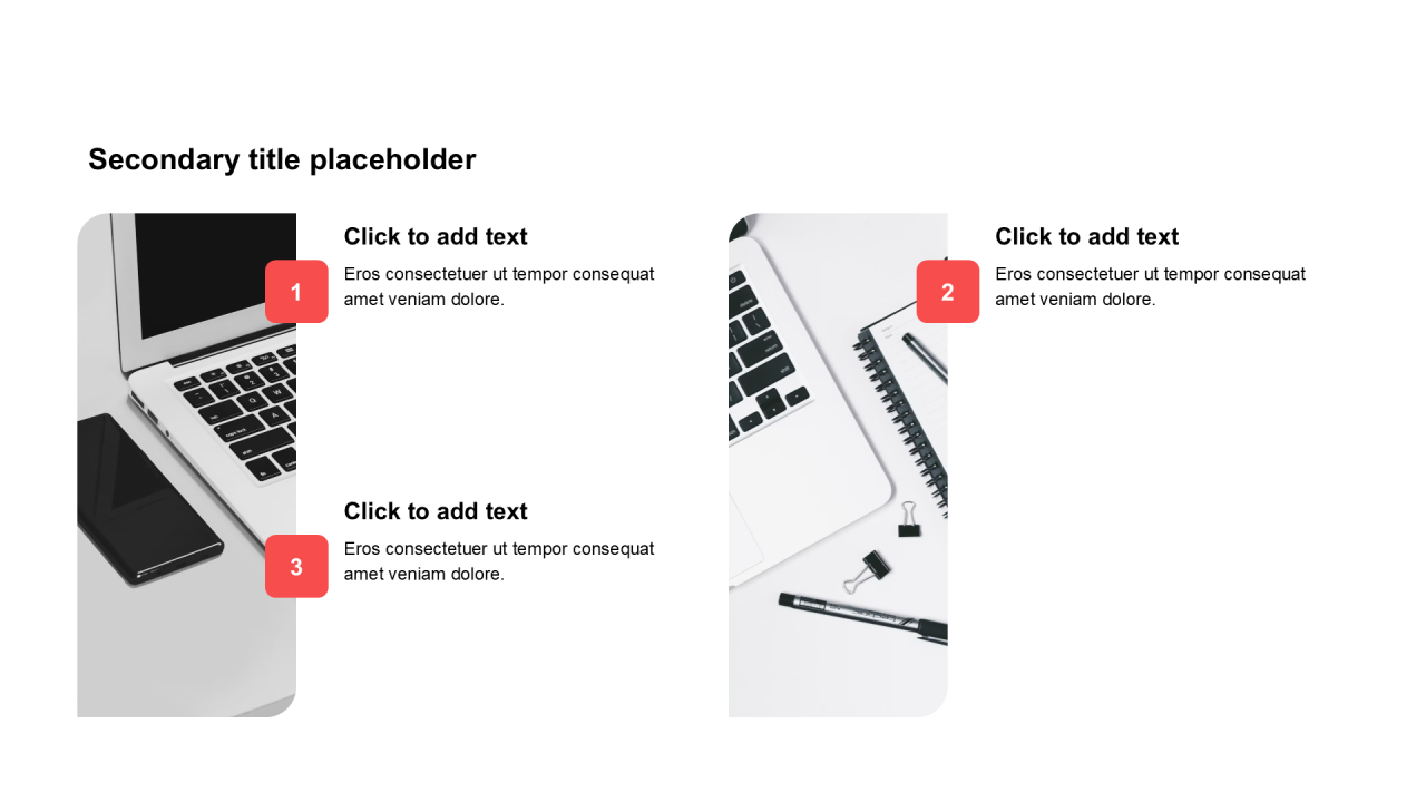 简约扁平含图片PPT列表