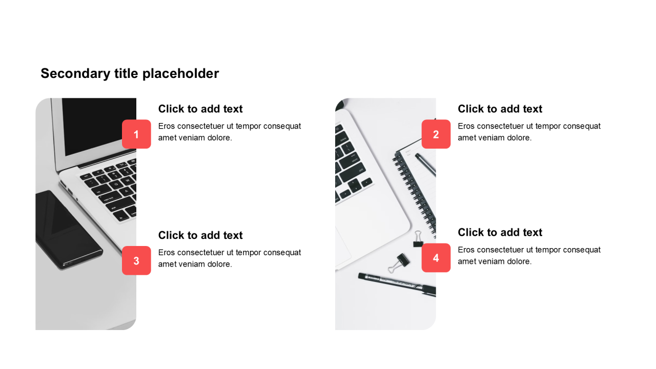 简约扁平含图片PPT列表