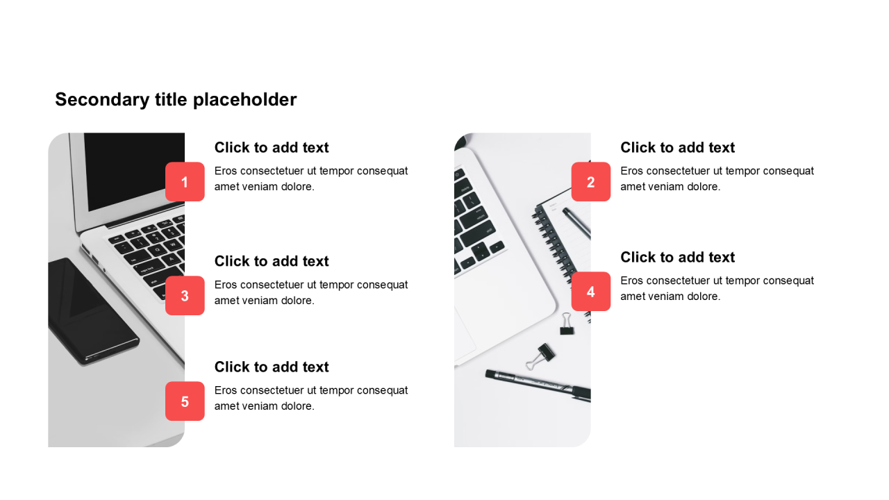 简约扁平含图片PPT列表