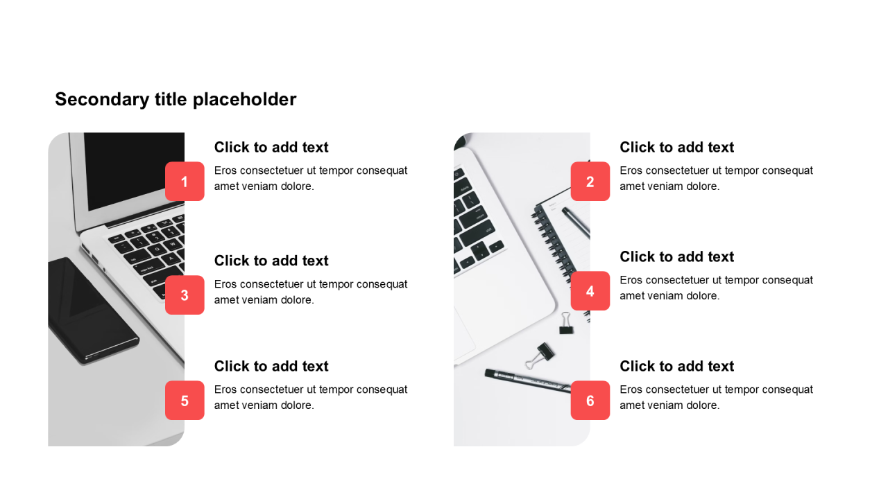 简约扁平含图片PPT列表
