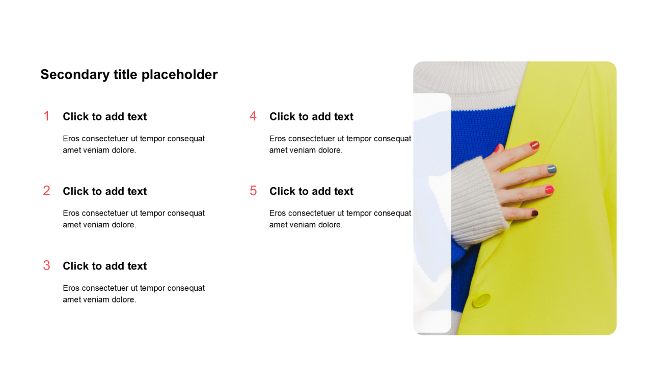 简约扁平含图片PPT列表