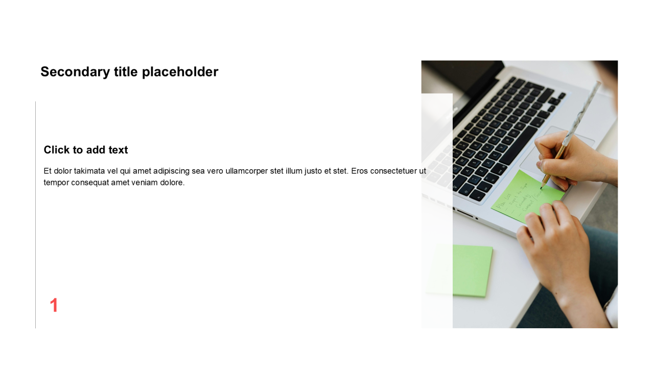 简约扁平含图片PPT列表