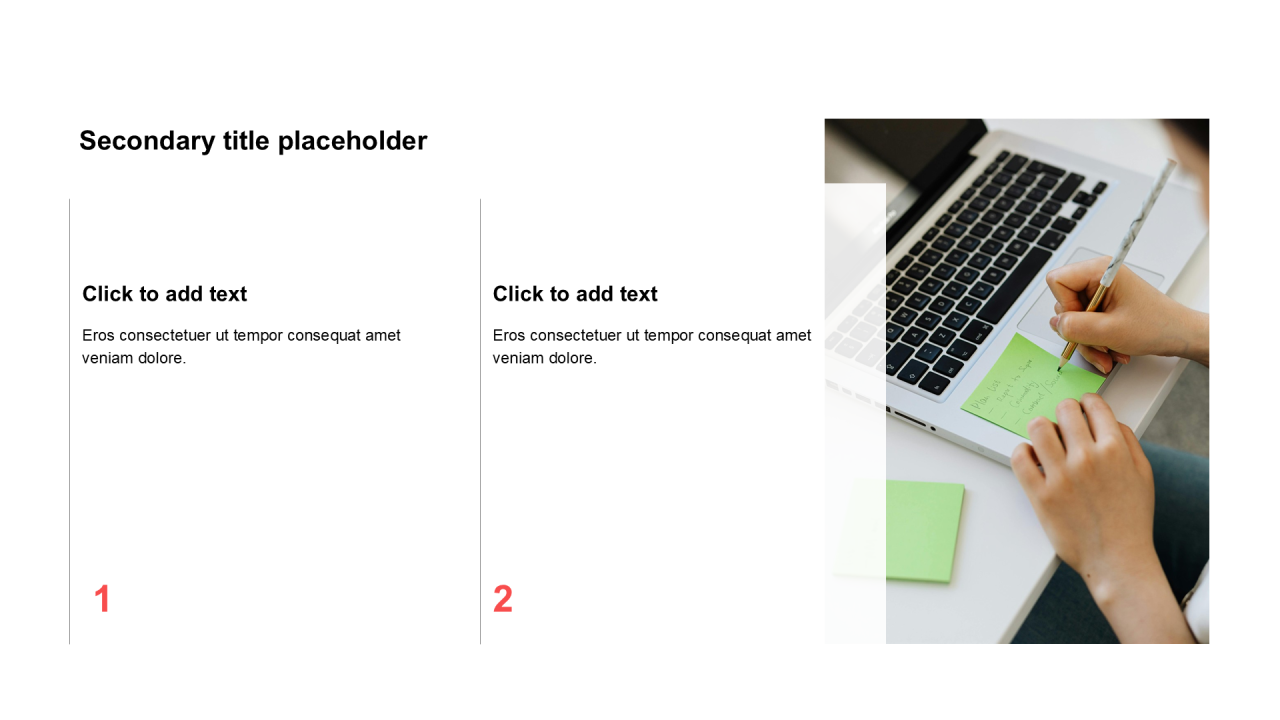 简约扁平含图片PPT列表