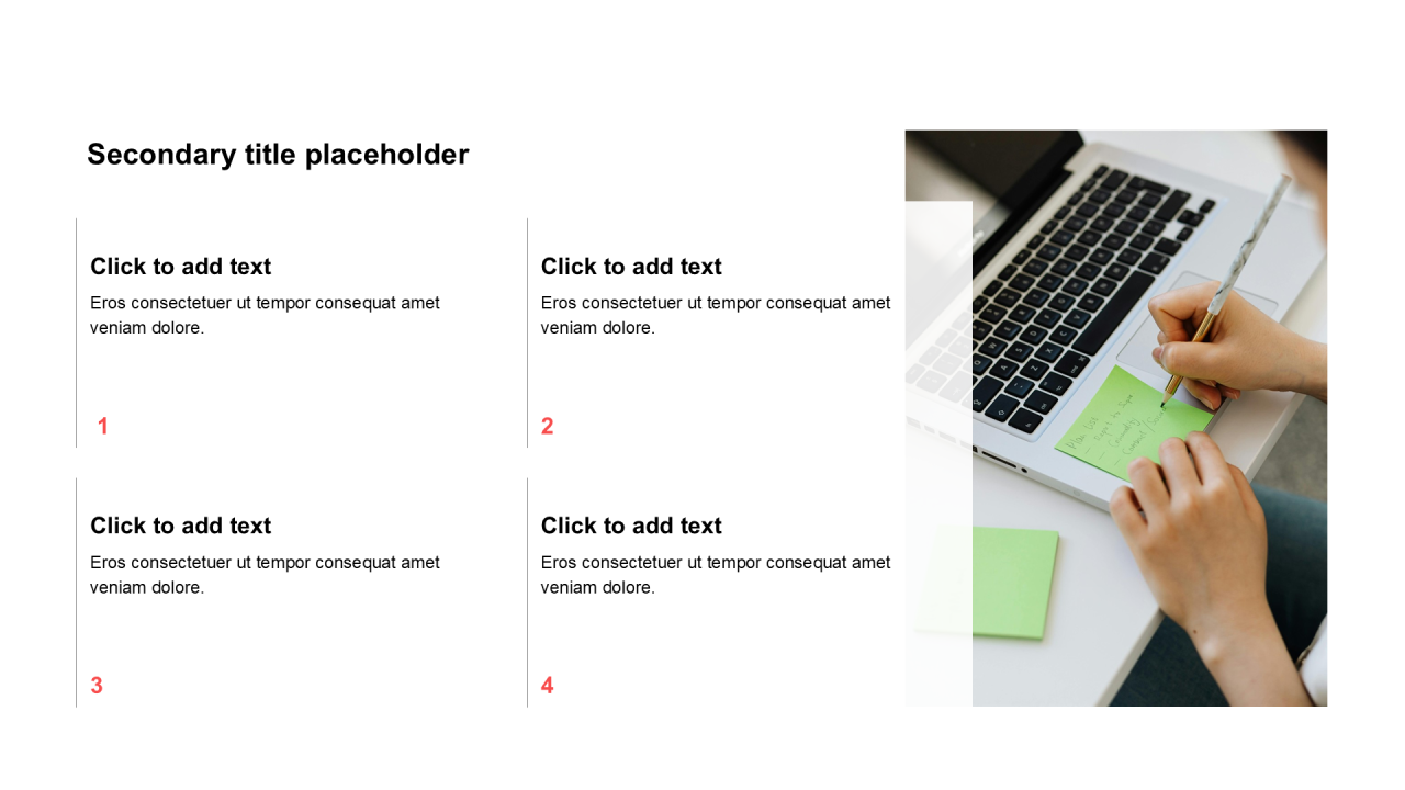 简约扁平含图片PPT列表