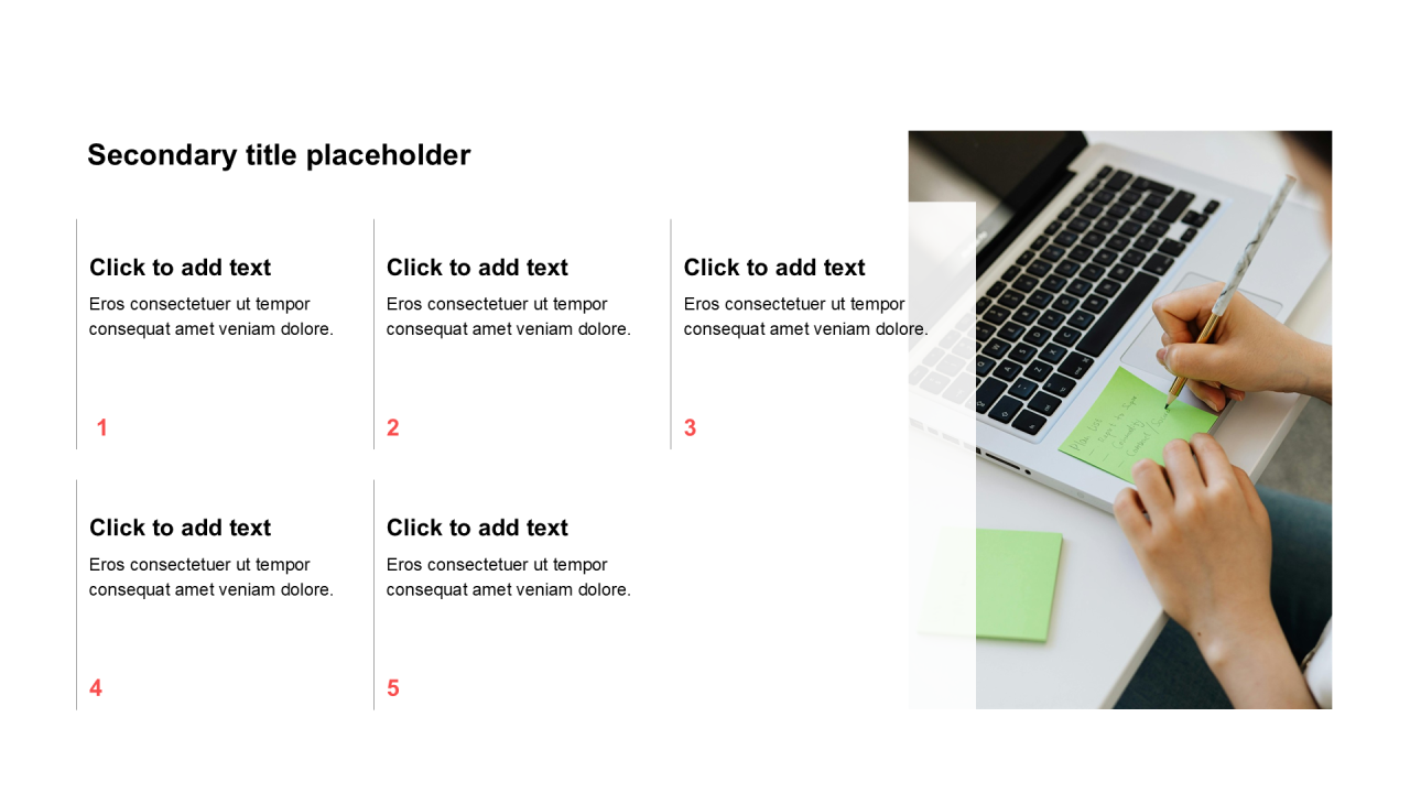 简约扁平含图片PPT列表
