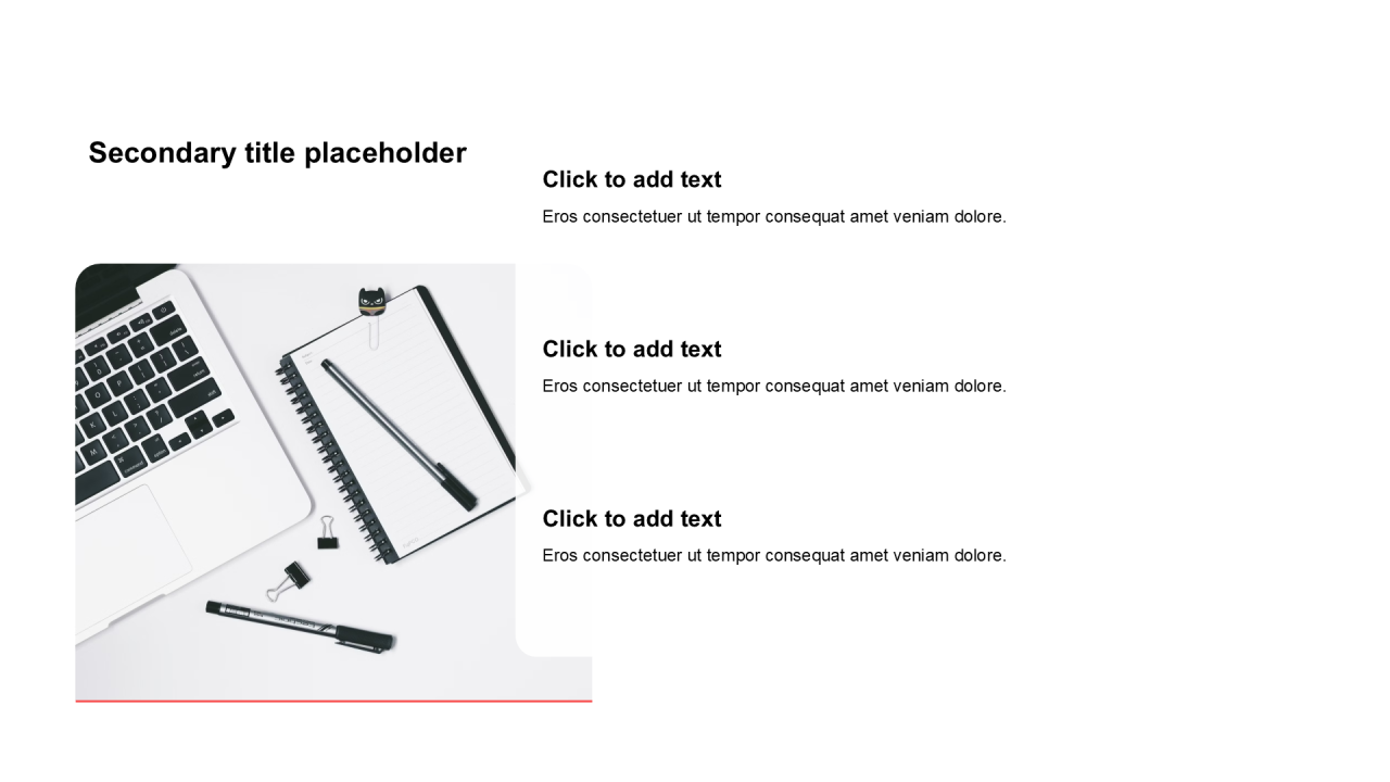 简约扁平含图片PPT列表