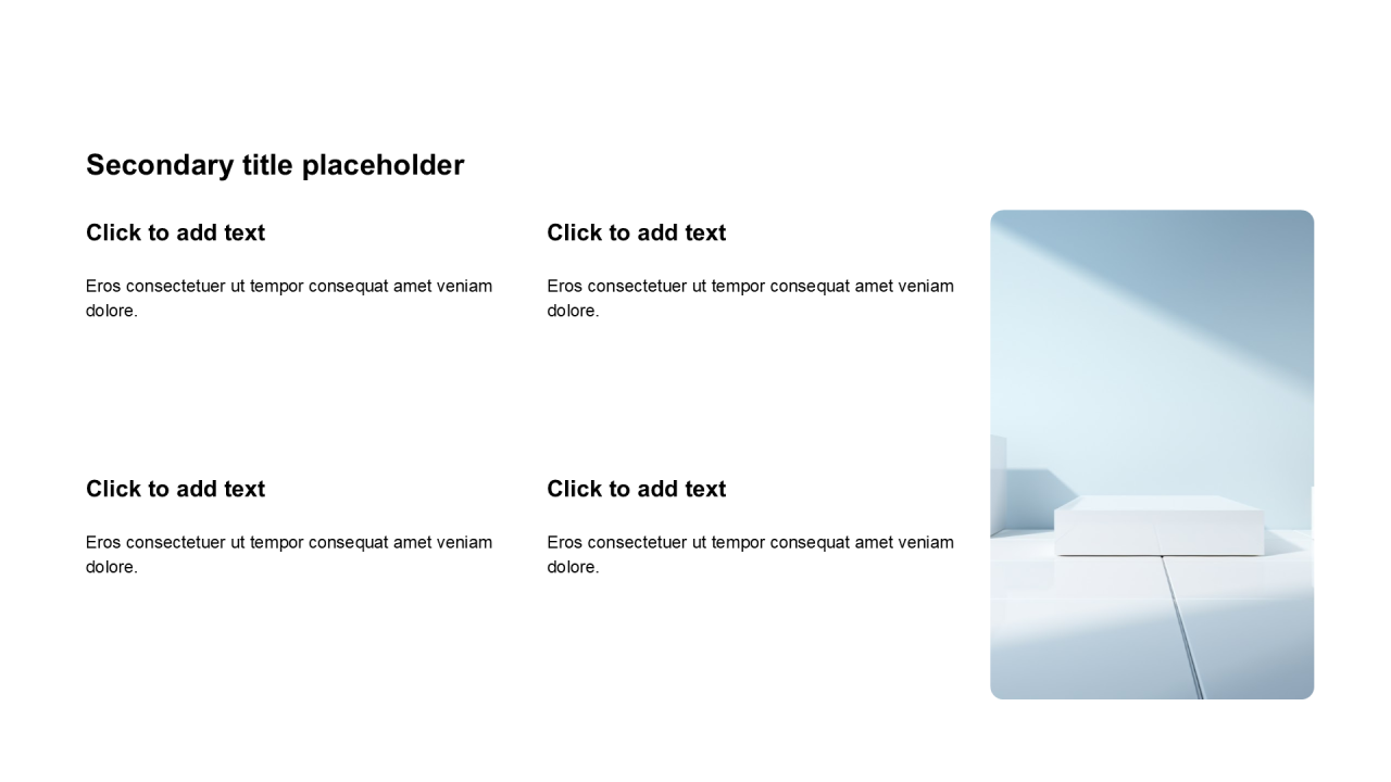 简约扁平含图片PPT列表
