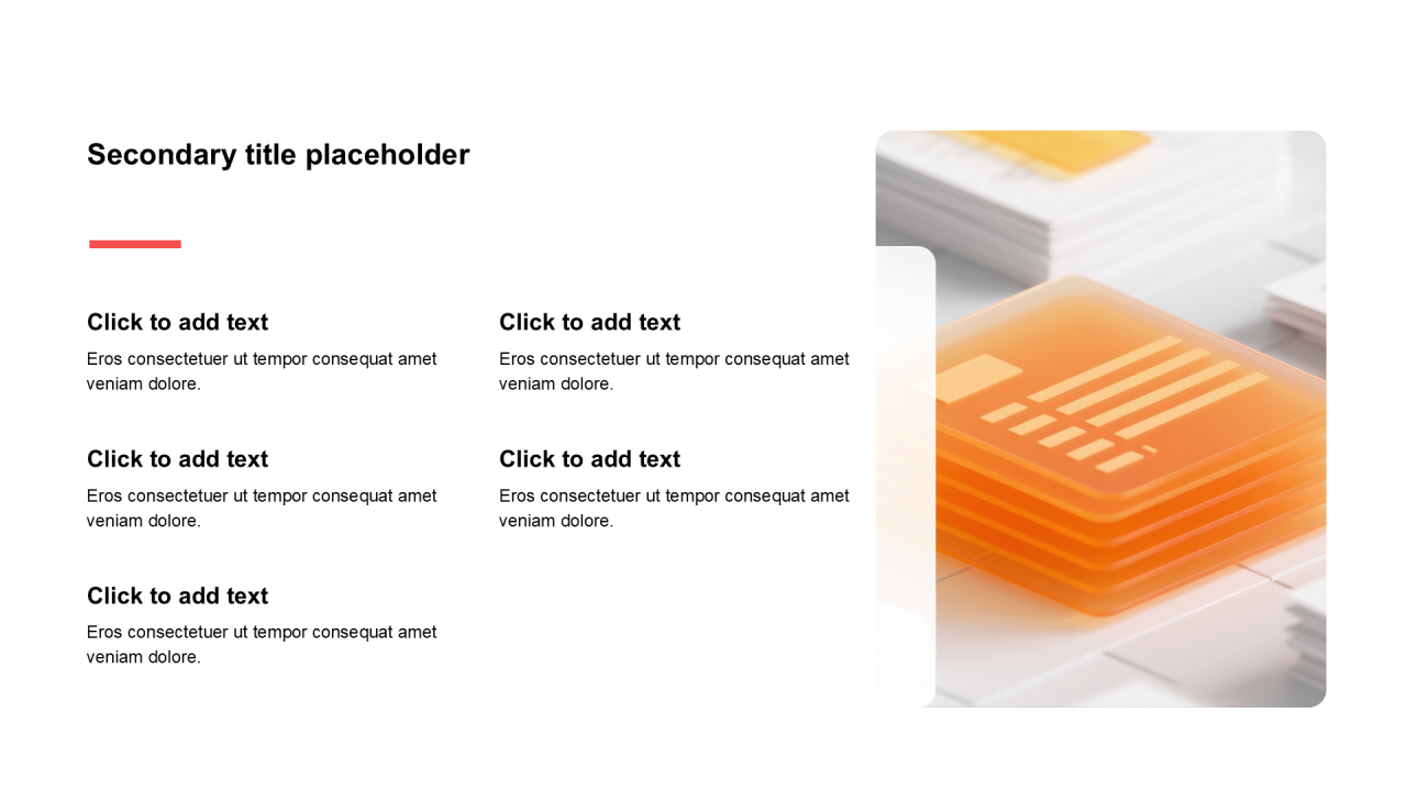 简约扁平含图片PPT列表