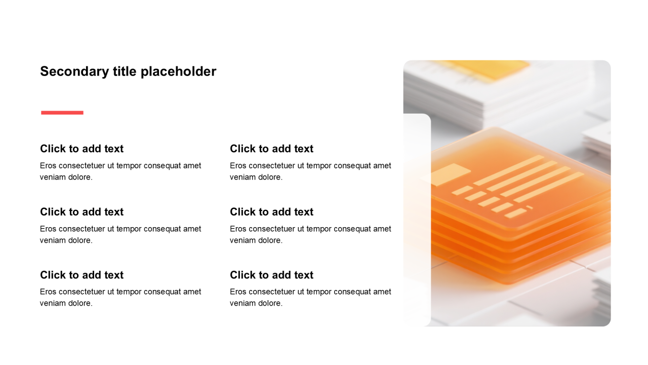 简约扁平含图片PPT列表