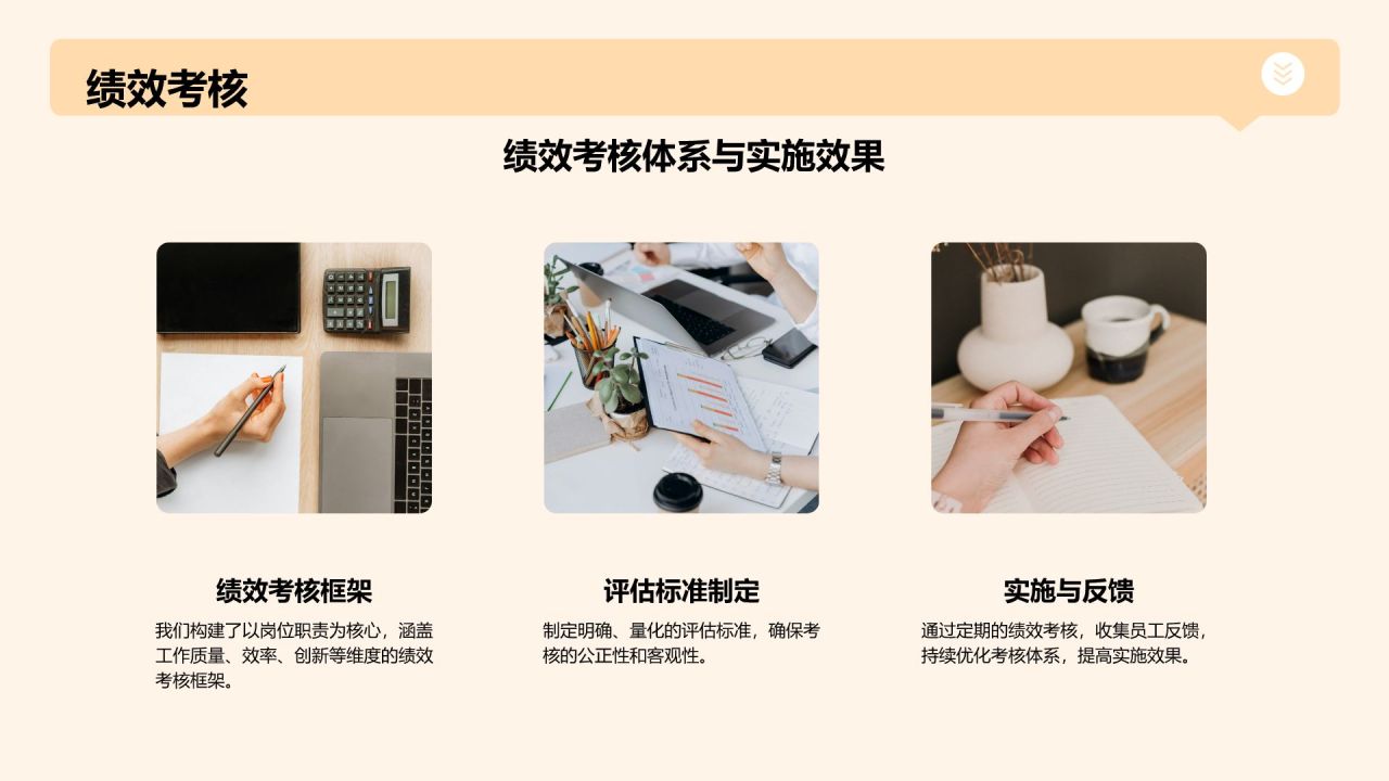 橙色商务风行政部年度工作总结与服务改进汇报PPT模板