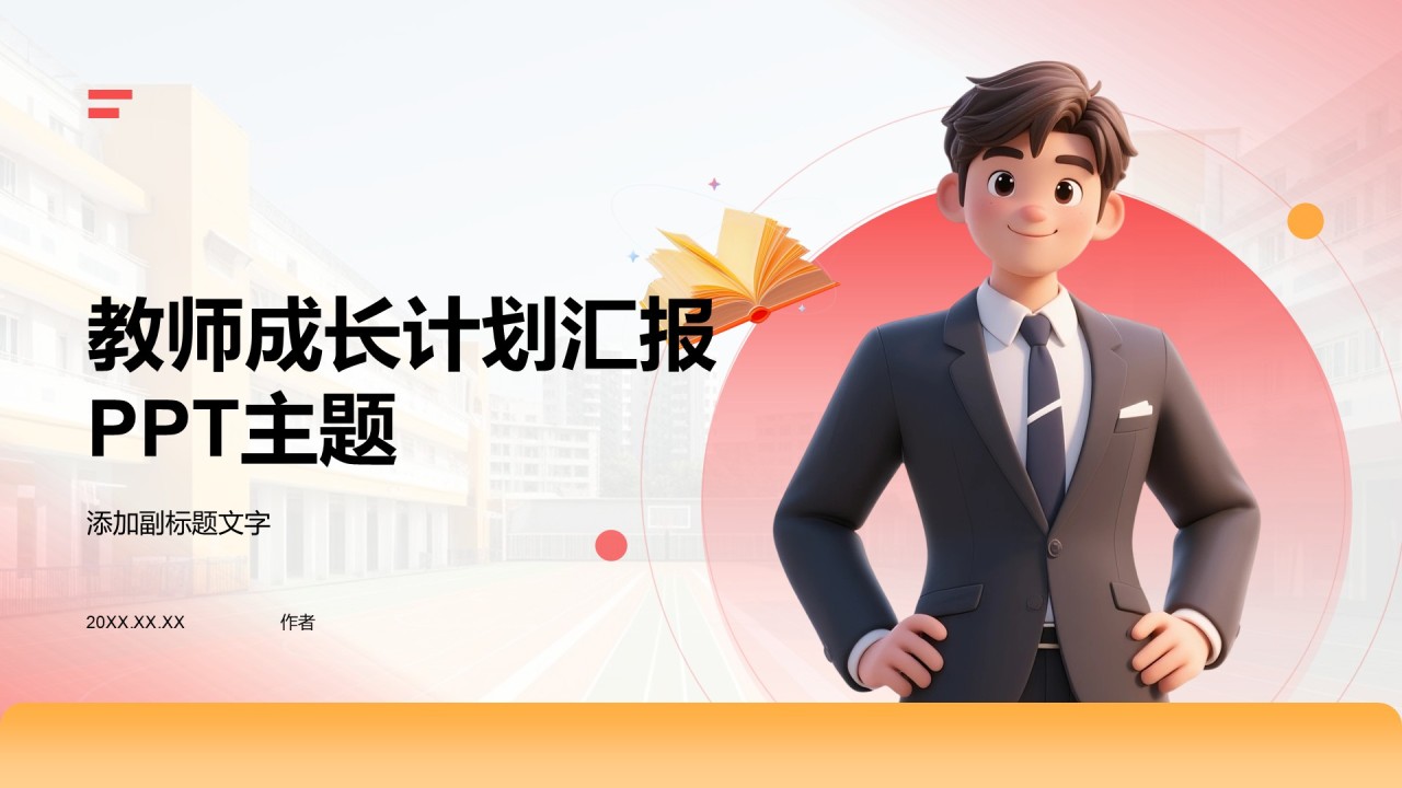 教师成长计划汇报PPT主题